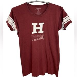 Harvard University 47 Banner High School 100% Cotton Maroon T-Shirt, Size XL